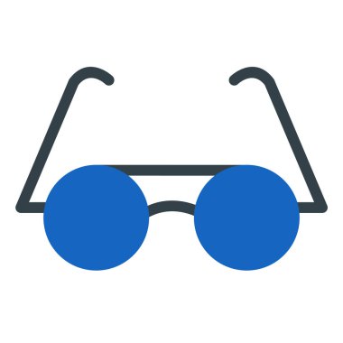 Güneş gözlüğü. Web simgesi basit illüstrasyon