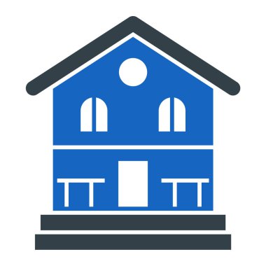 Ev. Web simgesi basit illüstrasyon