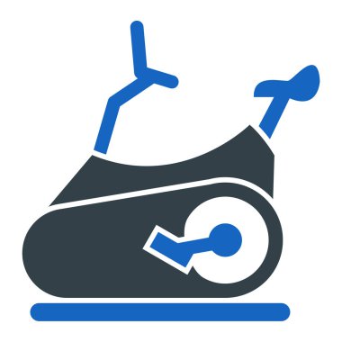 Bir bisiklet simgesinin vektör illüstrasyonu