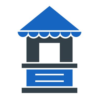 dükkan simgesi vektör illüstrasyonu