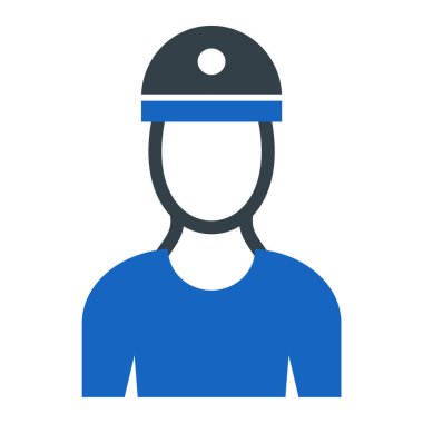 Asker. Web simgesi basit illüstrasyon