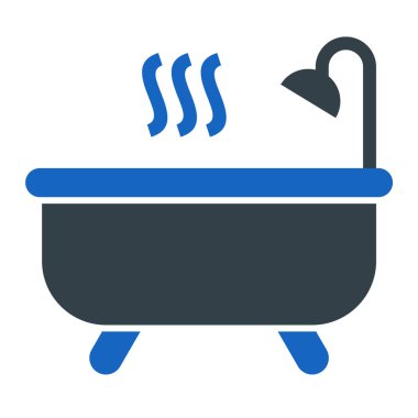 Küvet. Web simgesi basit tasarım