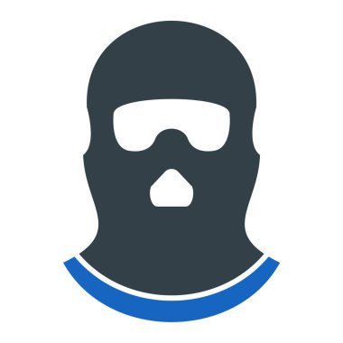 Yüz maskesi. Web simgesi