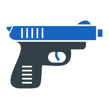 Silah ikonu. Web için silah vektör simgelerinin basit illüstrasyonu