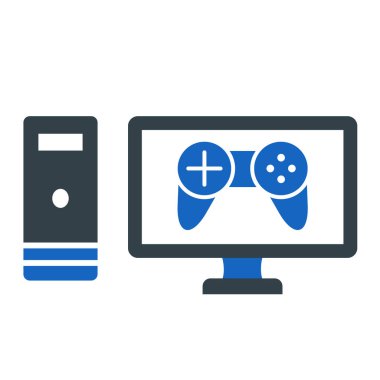 Video oyunu simgesi vektör illüstrasyonu