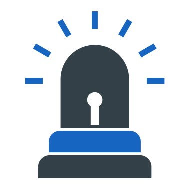 Alarm! Web simgesi basit illüstrasyon