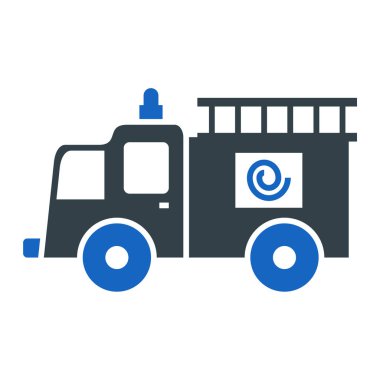 Bir kamyon simgesinin vektör çizimi