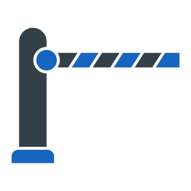 bariyer simgesi vektör illüstrasyonu