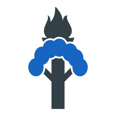 ağaç simgesi vektör illüstrasyonu