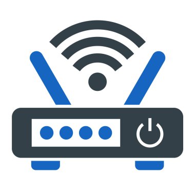 Wi-fi yönlendirici. Basit resimleme