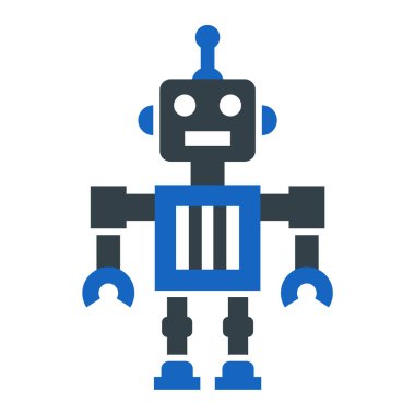 robot ikon vektör illüstrasyonu