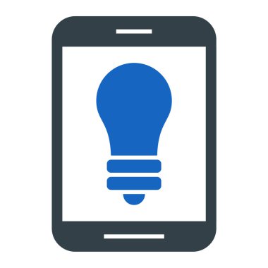 Cep telefonu simgesi, vektör illüstrasyonu