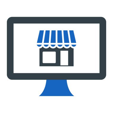 Online mağaza. Web simgesi