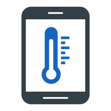 Cep telefonu simgesi, vektör illüstrasyonu