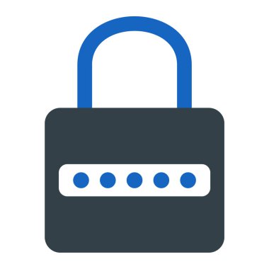 kilit simgesi, vektör illüstrasyonu