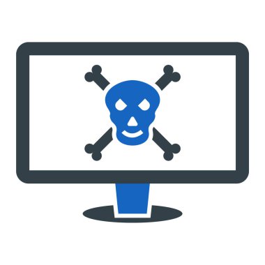 Virüs. Web simgesi basit illüstrasyon