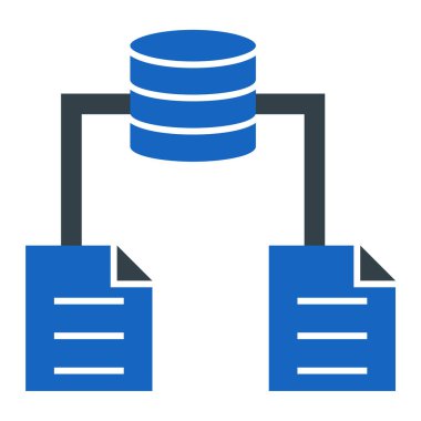 veritabanı. Web simgesi basit illüstrasyon