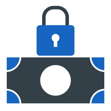 Güvenlik. Web simgesi basit illüstrasyon