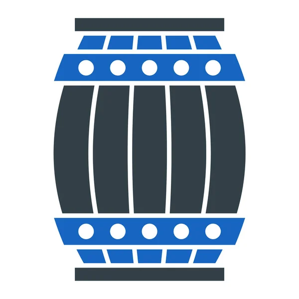 樽だWebアイコンシンプルなデザイン — ストックベクタ