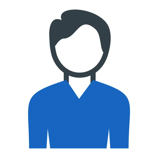 Ícone Homem Avatar Perfil Usuário Pessoa Tema Humano Design Isolado — Vetor de Stock