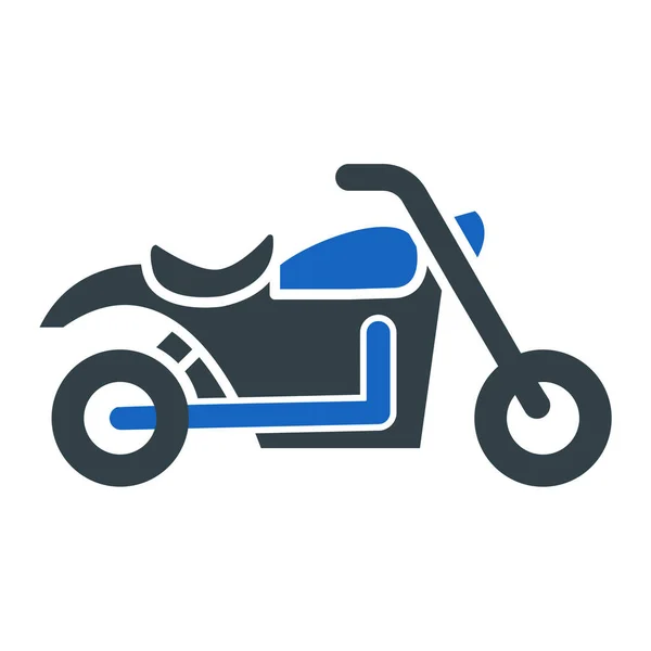 Ícone Scooter Ilustração Simples Ícones Vetor Motocicleta Para Web — Vetor de Stock