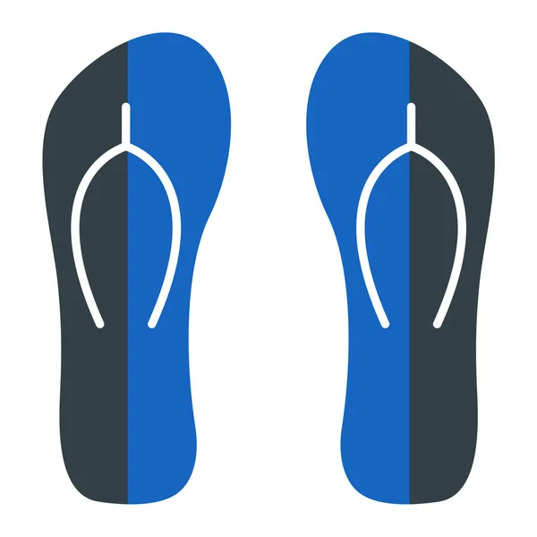 Flip Flops Icono Vector Ilustración Diseño — Archivo Imágenes Vectoriales