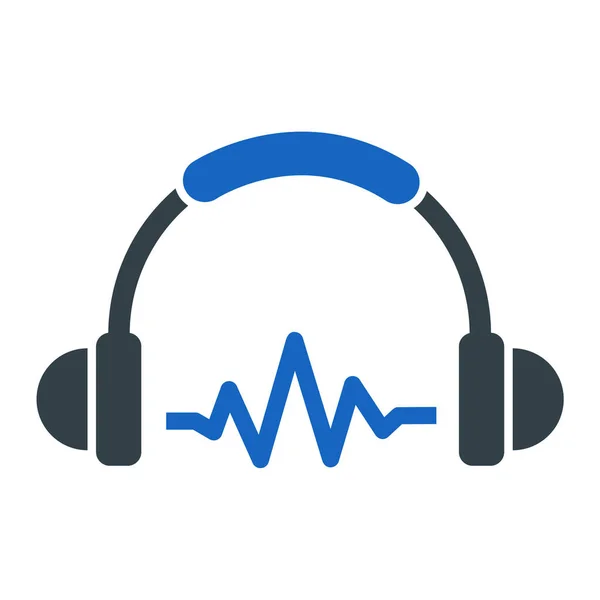 Επεξεργάσιμο Εικονίδιο Διανύσματος Ακουστικών — Διανυσματικό Αρχείο