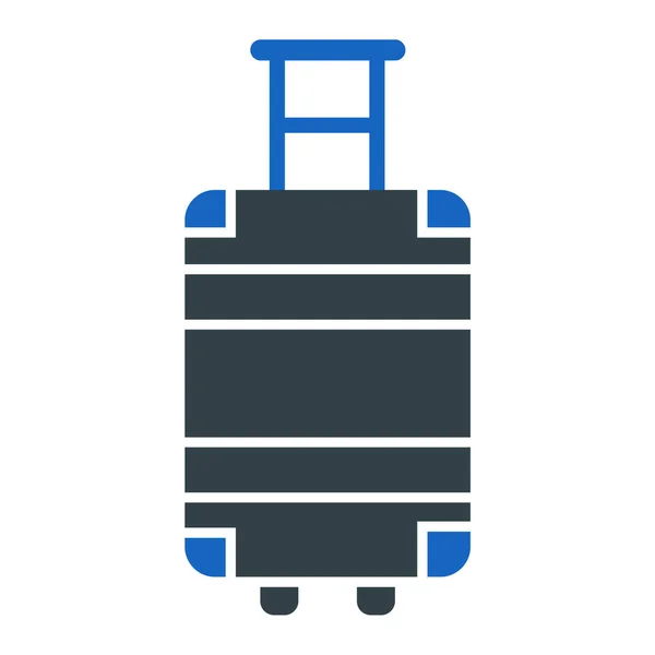 旅行手提箱图标 网上行李传送带图标的简单说明 — 图库矢量图片