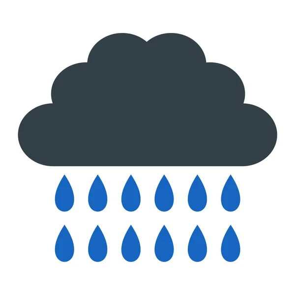 Rain Clouds Web Icon — Image vectorielle