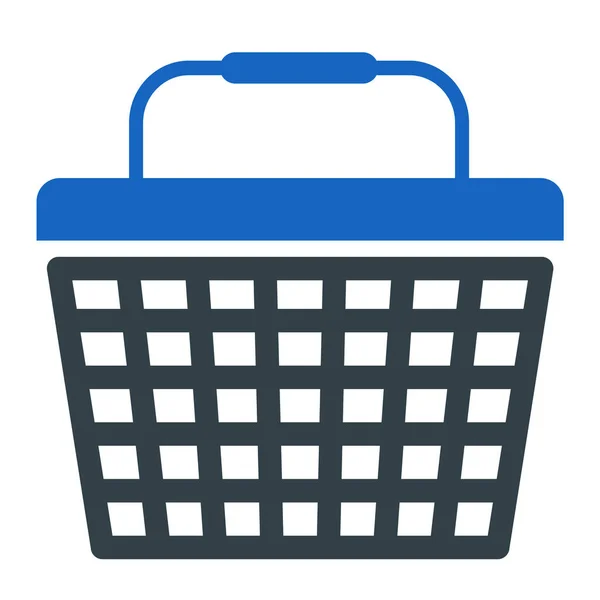 Shopping Basket Icon Simple Illustration Shop Vector Symbol Web — Stock Vector