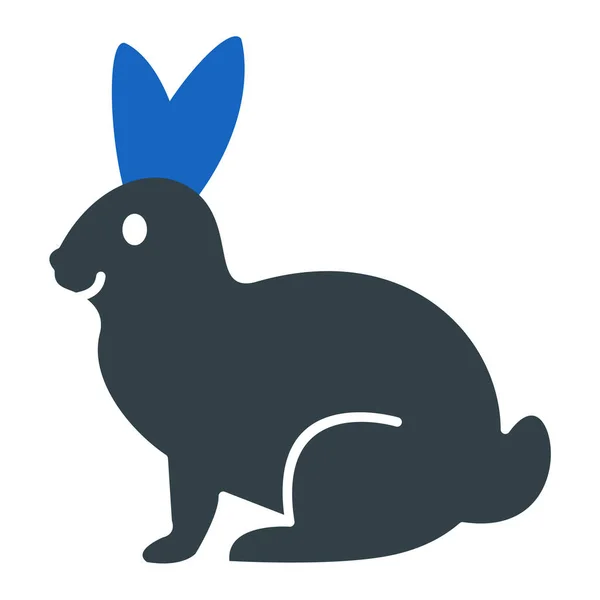 Tavşan Simgesi Vektör Illüstrasyonu — Stok Vektör
