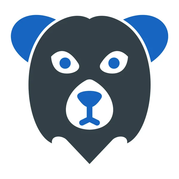 Panda Icône Web Illustration Simple — Image vectorielle