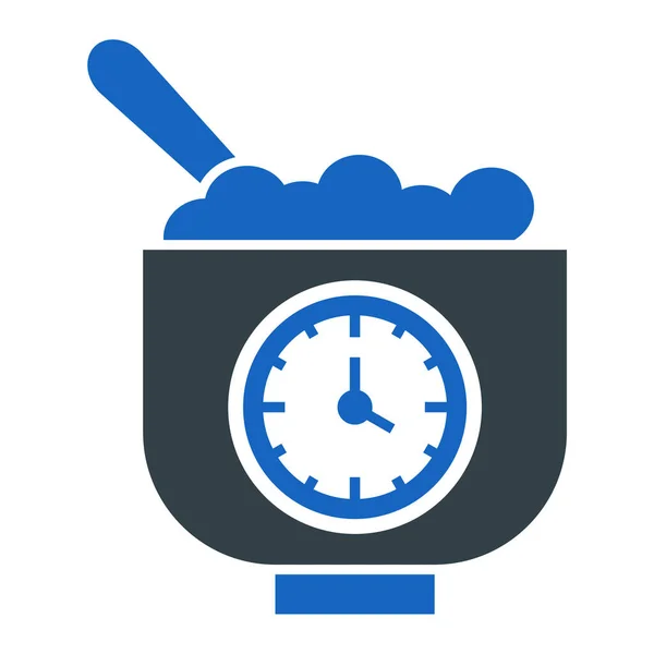 Clock Icon Vector Isolated White Background Your Web Mobile App — Stok Vektör