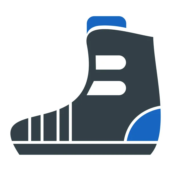 Zapato Icono Web Ilustración Simple — Vector de stock