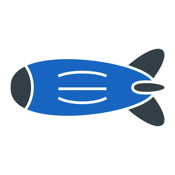 Illustrazione Vettoriale Icona Pesce — Vettoriale Stock
