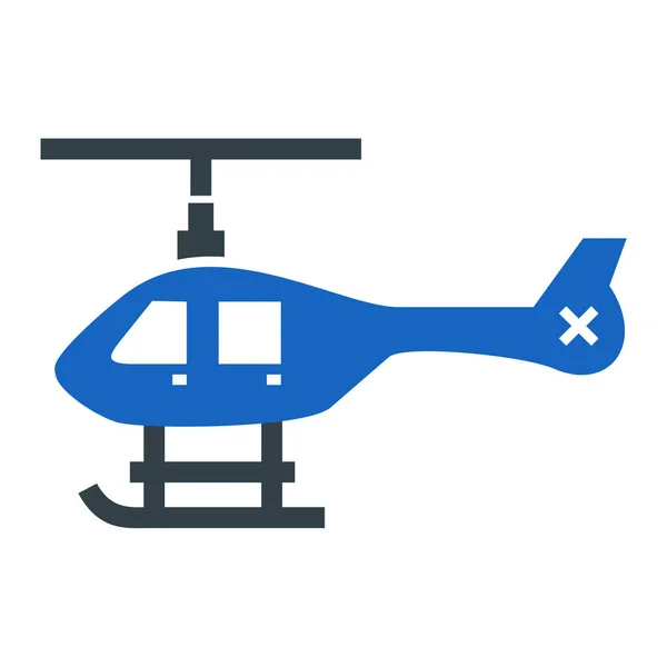 Helikopter Ikon Vektor Illusztráció — Stock Vector