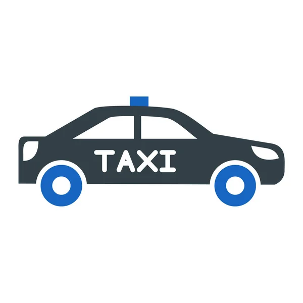 Taxi Coche Icono Vector Ilustración — Vector de stock