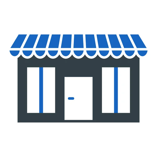 Store Web Icon Simple Illustration — Stock Vector