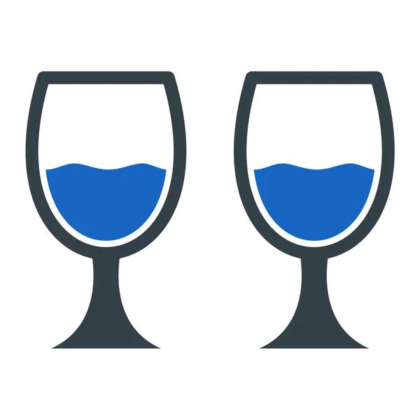 Wine Glass Icon Vector Illustration — Stock Vector