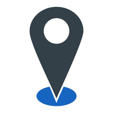 konum pin simgesi vektör illüstrasyonu