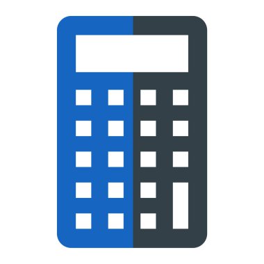 Hesap makinesi simgesi. Web için basit muhasebe vektör simgeleri çizimi