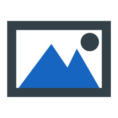 fotoğraf galerisi simgesi, vektör illüstrasyonu