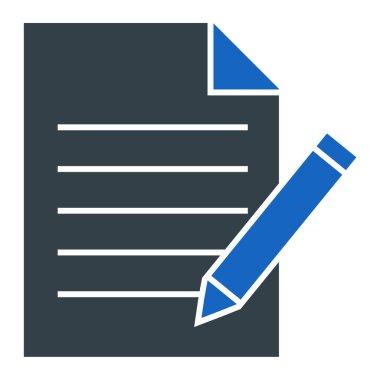 Belge. Web simgesi basit illüstrasyon