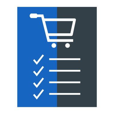 Alışveriş arabası simgesi, vektör illüstrasyonu