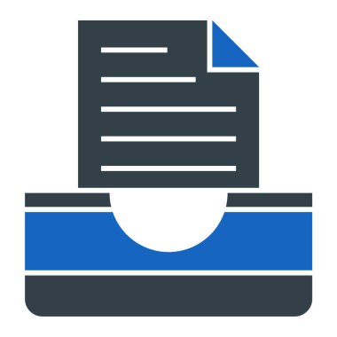 Belge. Web simgesi basit illüstrasyon