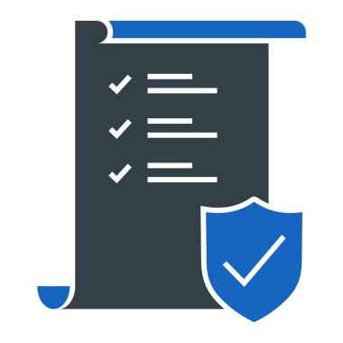 belge simgesi vektör illüstrasyonu