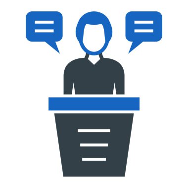 Sohbet simgesi vektör illüstrasyonu