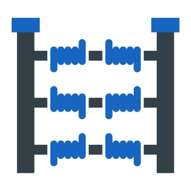 Abaküs. Web simgesi basit illüstrasyon