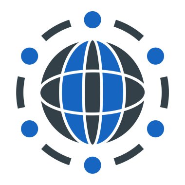 küresel ağ. Basit resimleme