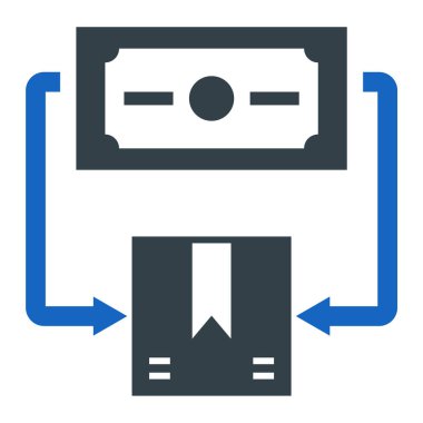 Teslimat. Web simgesi basit illüstrasyon